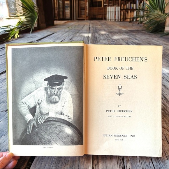 VINTAGE 1958 Peter Freuchen’s Book of the Seven Seas Hardcover Book - Picture 6 of 16